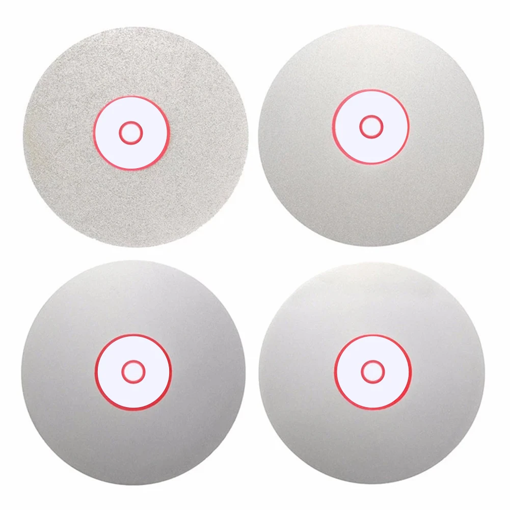 Diamante revestido Flat Lap Roda, polimento Moagem Disco, Lapidary, 600mm, 800mm, 1200mm, 3000 Grit, 4pcs por conjunto