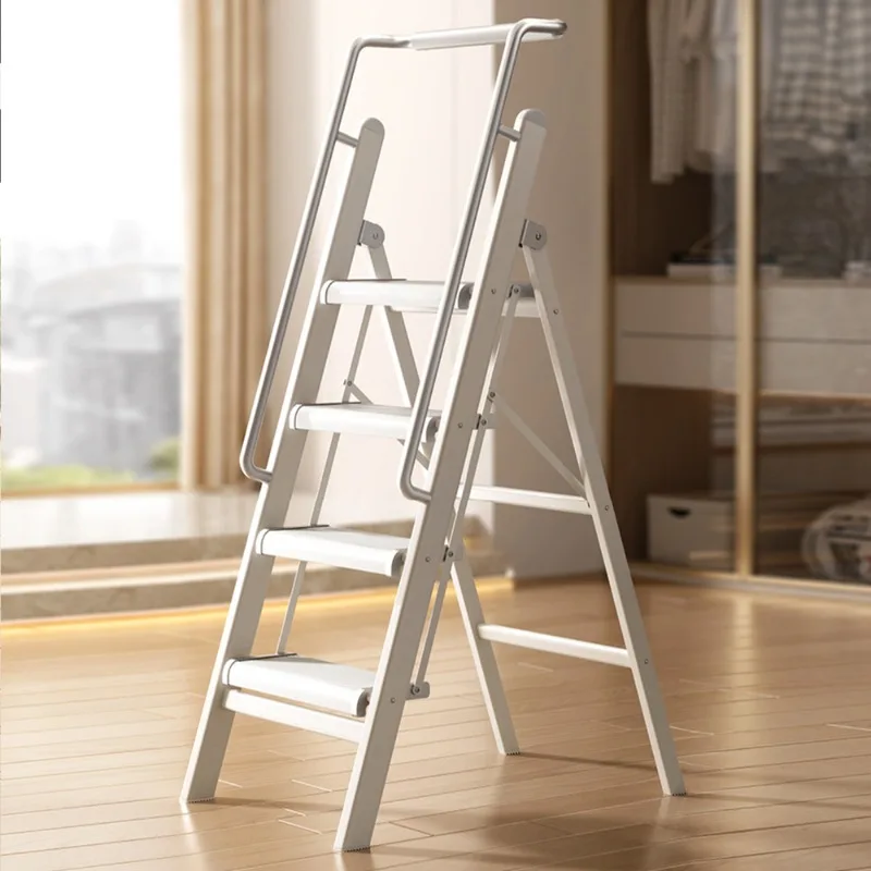 

4-Step lightweight aluminum ladder folding step stool ladder