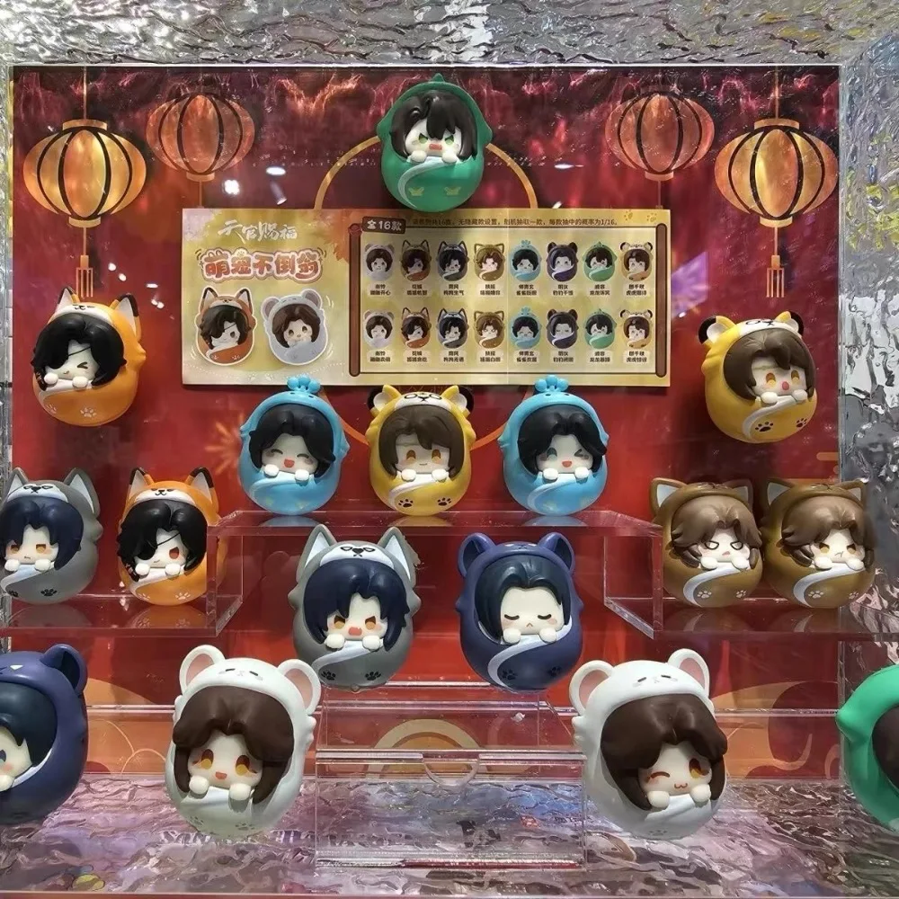 

Аниме Периферийные устройства Tian Guan Ci Fu Xie Lian Hua Cheng Cute Pet Tumbler Series Blind Bag Kawaii Decor Mysterious Surprise Gift Toys