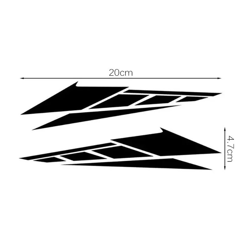 1Pair Motorcycle Tail Box Stickers Reflective Anti Scratch Waterproof Vinyl Decals for Motorbike Rear Case Decor Ornament