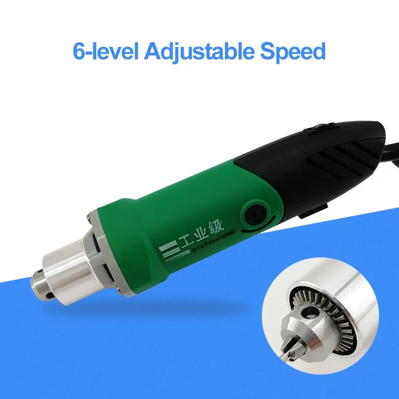 500W Electric Wrench Grinder Drill Woodworking Power Tool 6 Speed 35000RPM High-Speed Engraving Electric Miniature Drill Tool