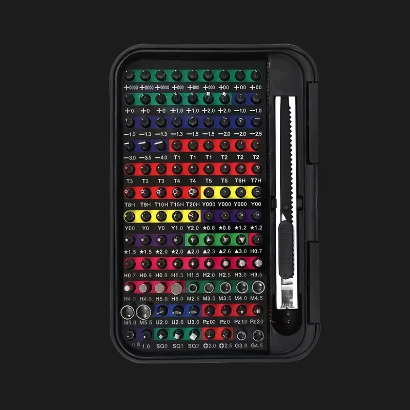 132-in-1 Magnetic Screwdriver Set - Torx/Hex Bits for Phone/Computer Repair & DIY