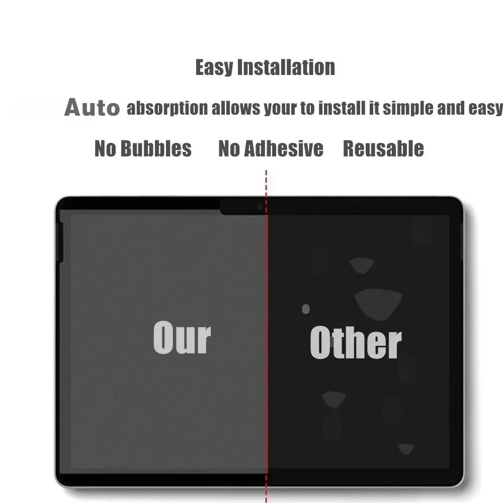 3Pcs Feel Paper Matte Screen Protector for Microsoft Surface Pro 9 8 7 6 5 4 Go 2 Pro X Soft PE Screen Film Removable Eye Protec