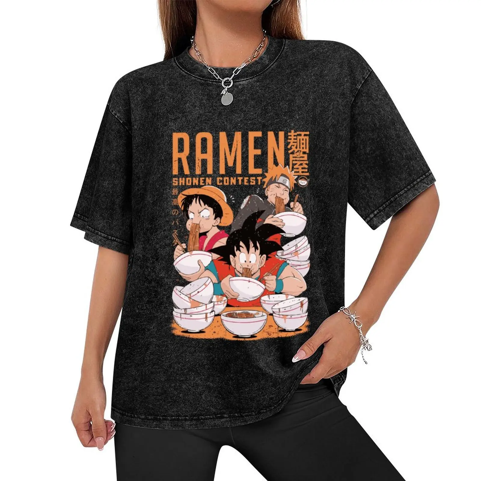 Shonen ramen T-Shirt blacks customs sublime street wear mens white t shirts