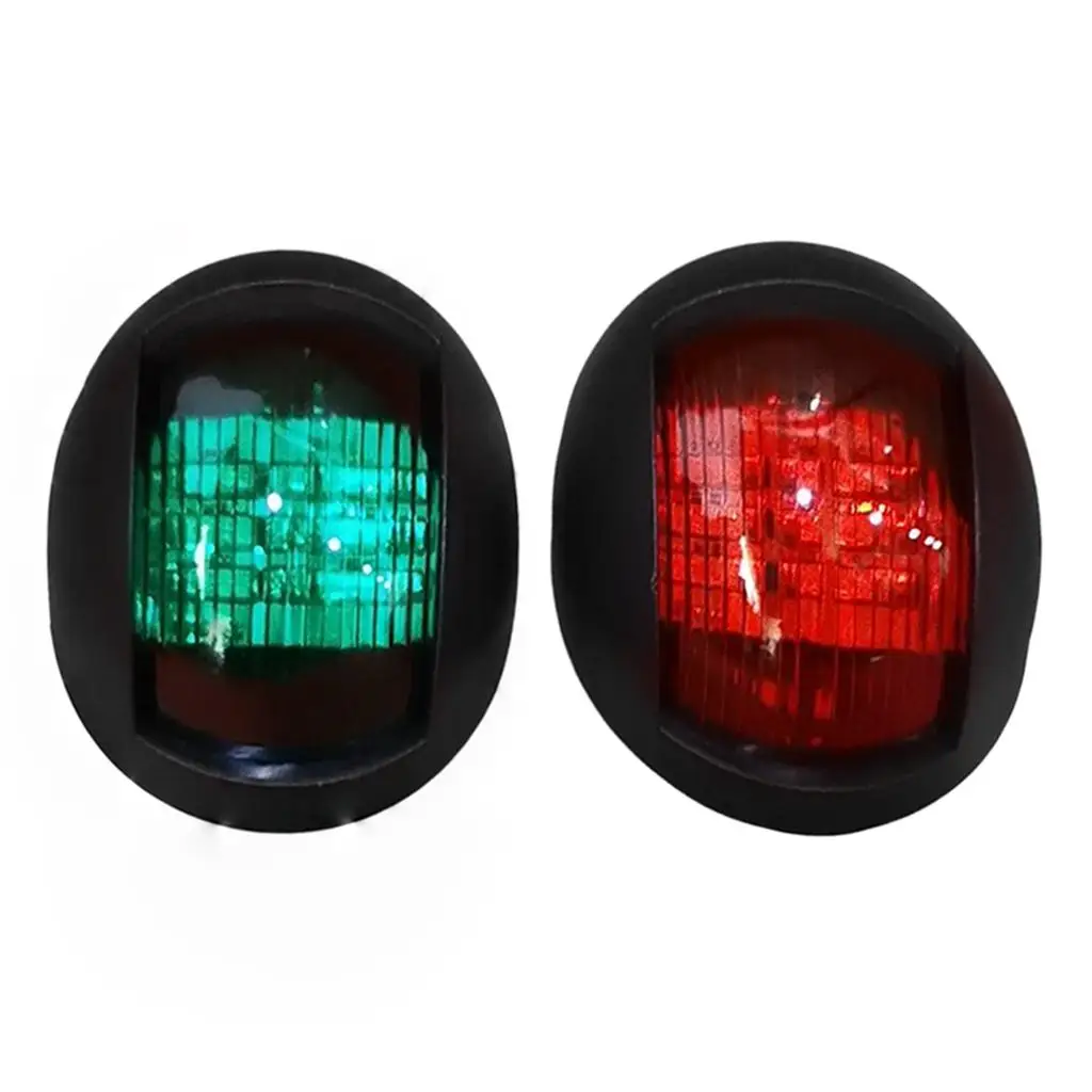 Pack of 2 LED Marine Boat Navigation Lamp Red&Green IP66 for Yacht Truck