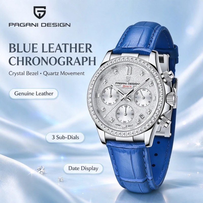 PAGANI DESIGN Classic Women Quartz Watch Japan TMI Movt Sapphire Fashion 100m Waterproof Ladies Dress Watches Reloj Mujer