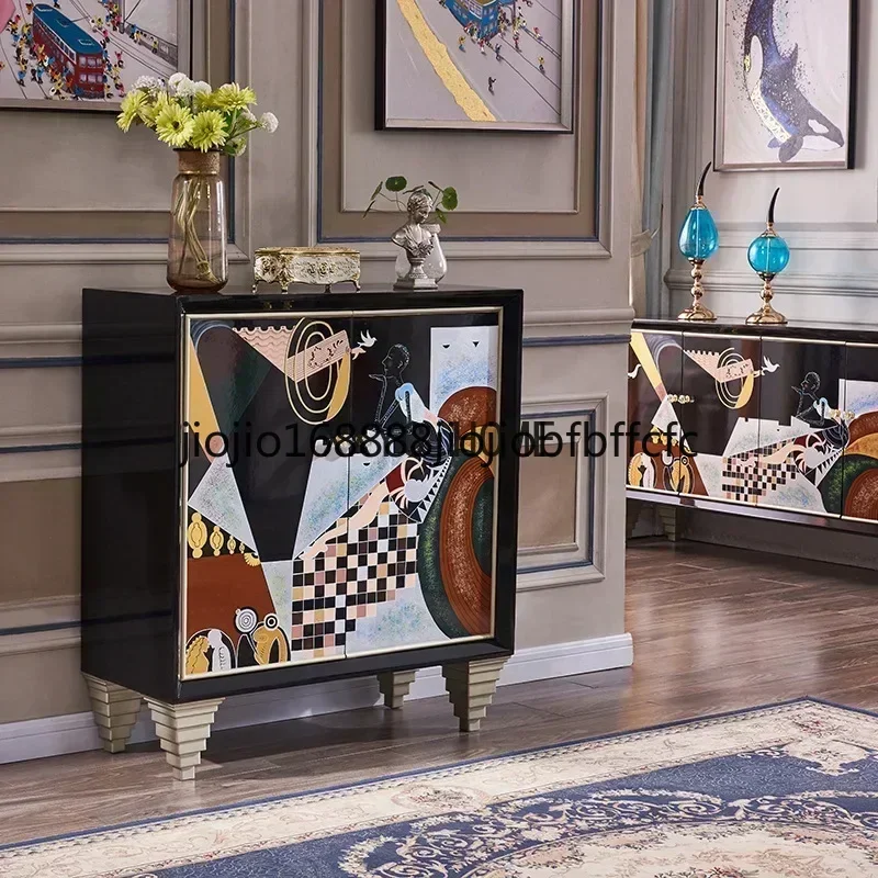 Suitable for ment Sideboard Cabinet Living Room Home Doorway Storage Hallway Shoe Cabinet Partition Curio Cabinet
