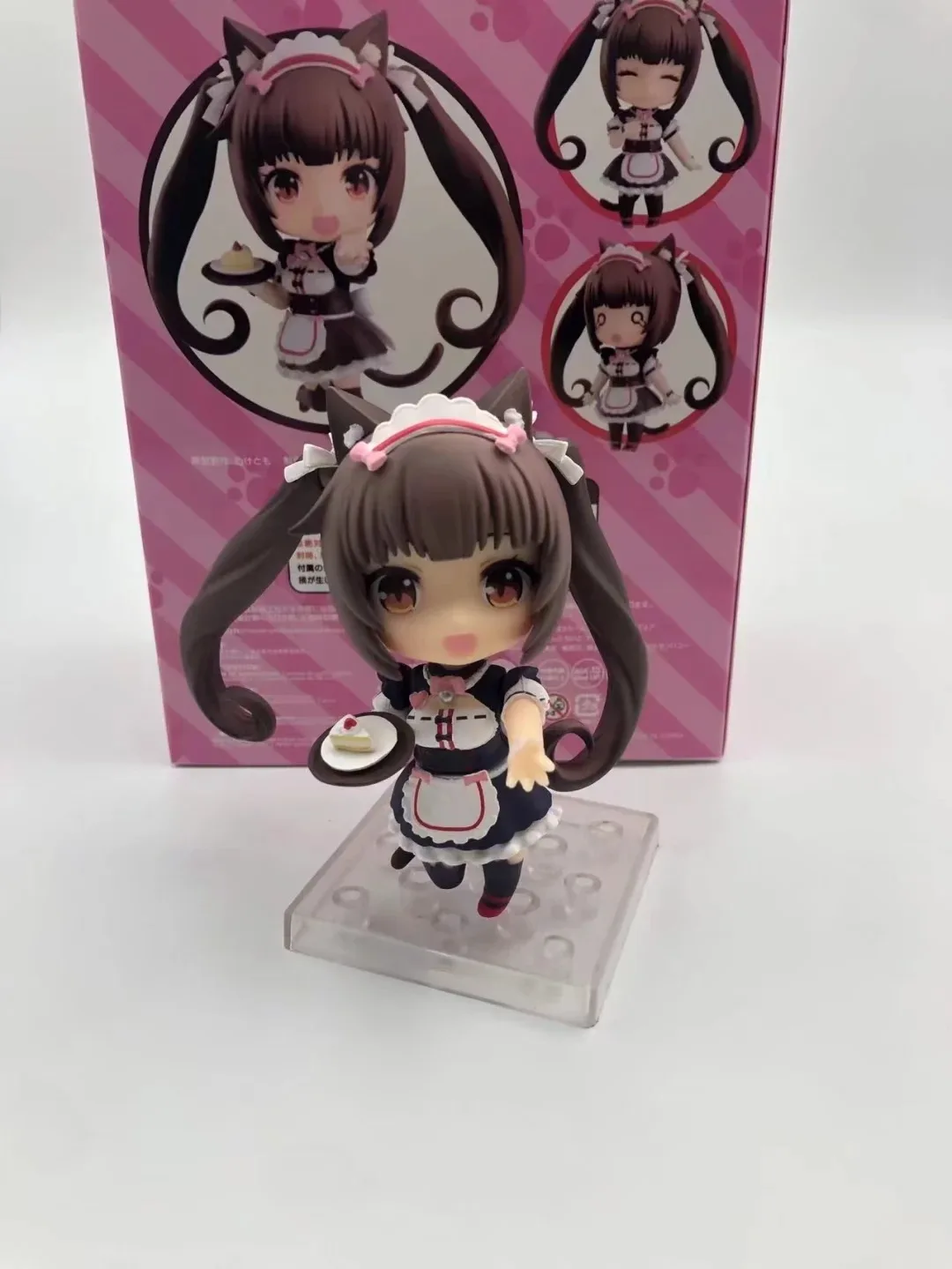 NEKO WORKS La Soleil Cute Cat 1238 Chocolate and 1248 Vanilla Model Q version PVC Doll Figure Toys Car Decoration 10cm