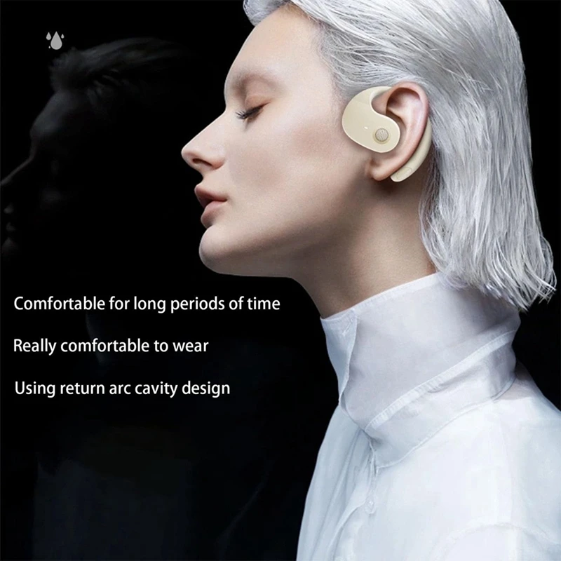 Headphone Bluetooth 5.3 TWS baru, Headset Bluetooth multifungsi kontinuitas tahan lama daya 40Mah gantung
