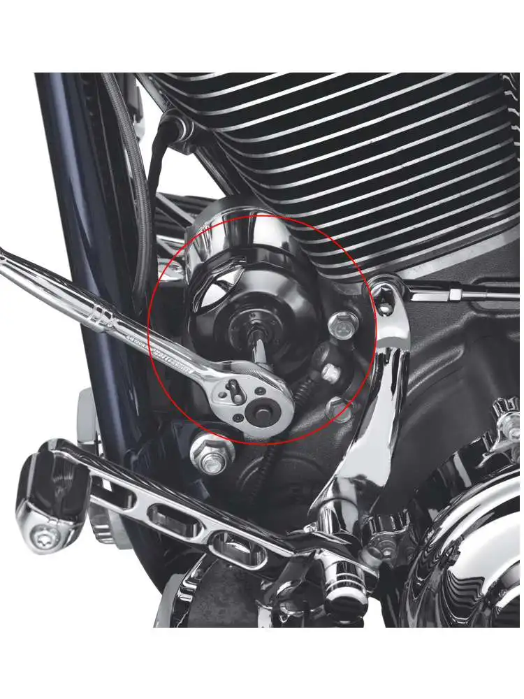1Pc Motorcycle Oil Filter Cap Wrench Removal Tool For Harley-Davidson Twin Cam Big Twin Models With 14-square-edge