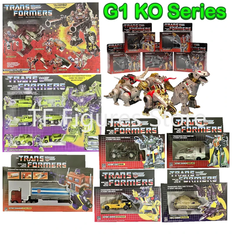 Transformer G1 Reissue KO OP Prime g1 Hound Wheeljack Shockwave Computron Slag Grimlock Bumblebee Action Figure Toy Collection