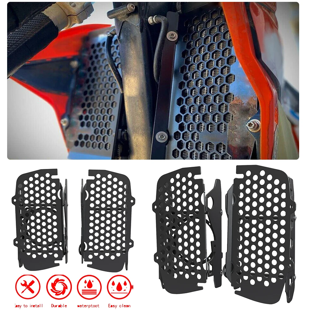 FOR EXC XC SX SX-F XCW TPI 2T 4T 125 150 250 300 350 450 500 EXC 2019 2020 2021 2022 2023 Motorcycle Radiator Grille Guard Cover