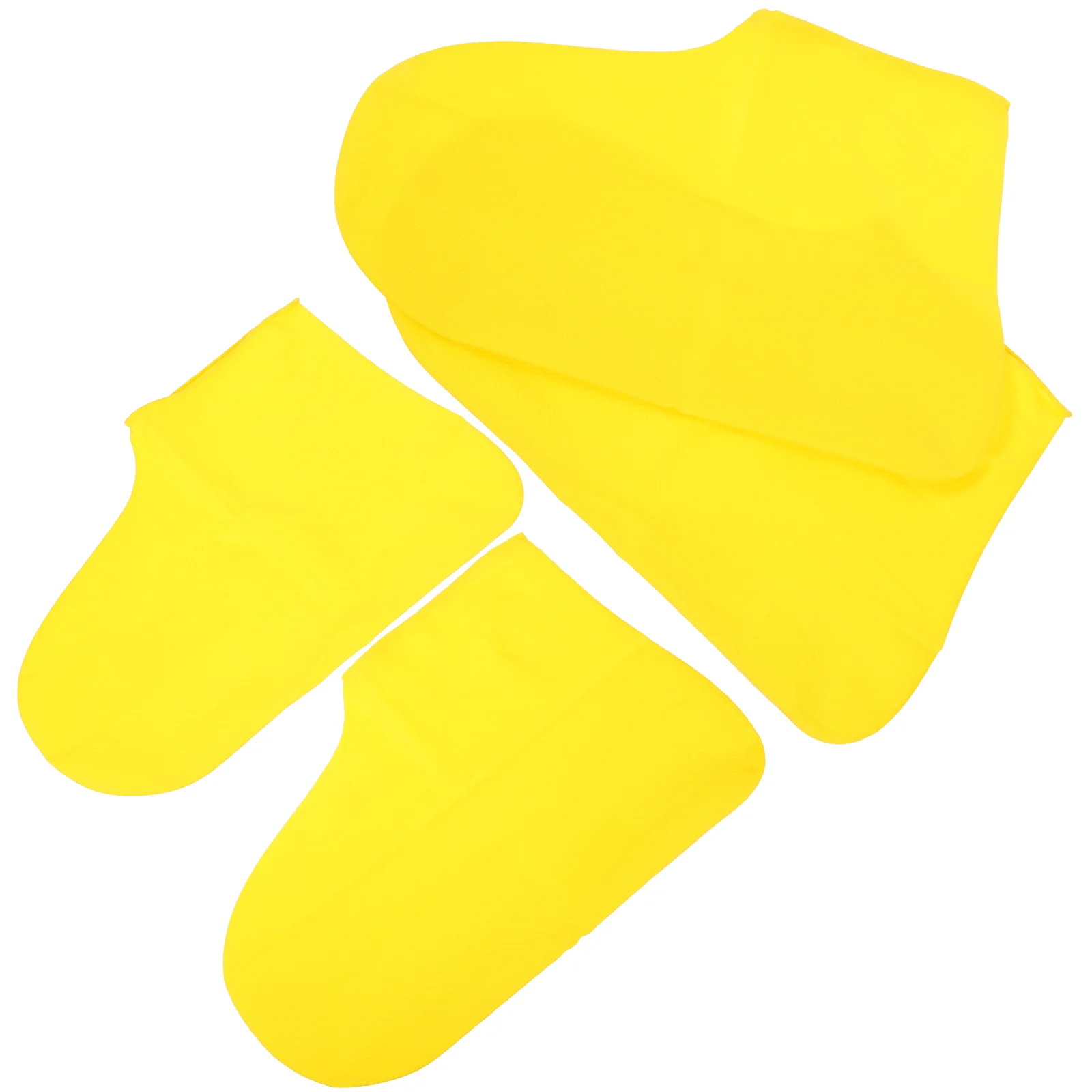2 Pairs Proof Waterproof Boot Cover Shoe Covers Rain for Shoes Yellow Emulsion Protector