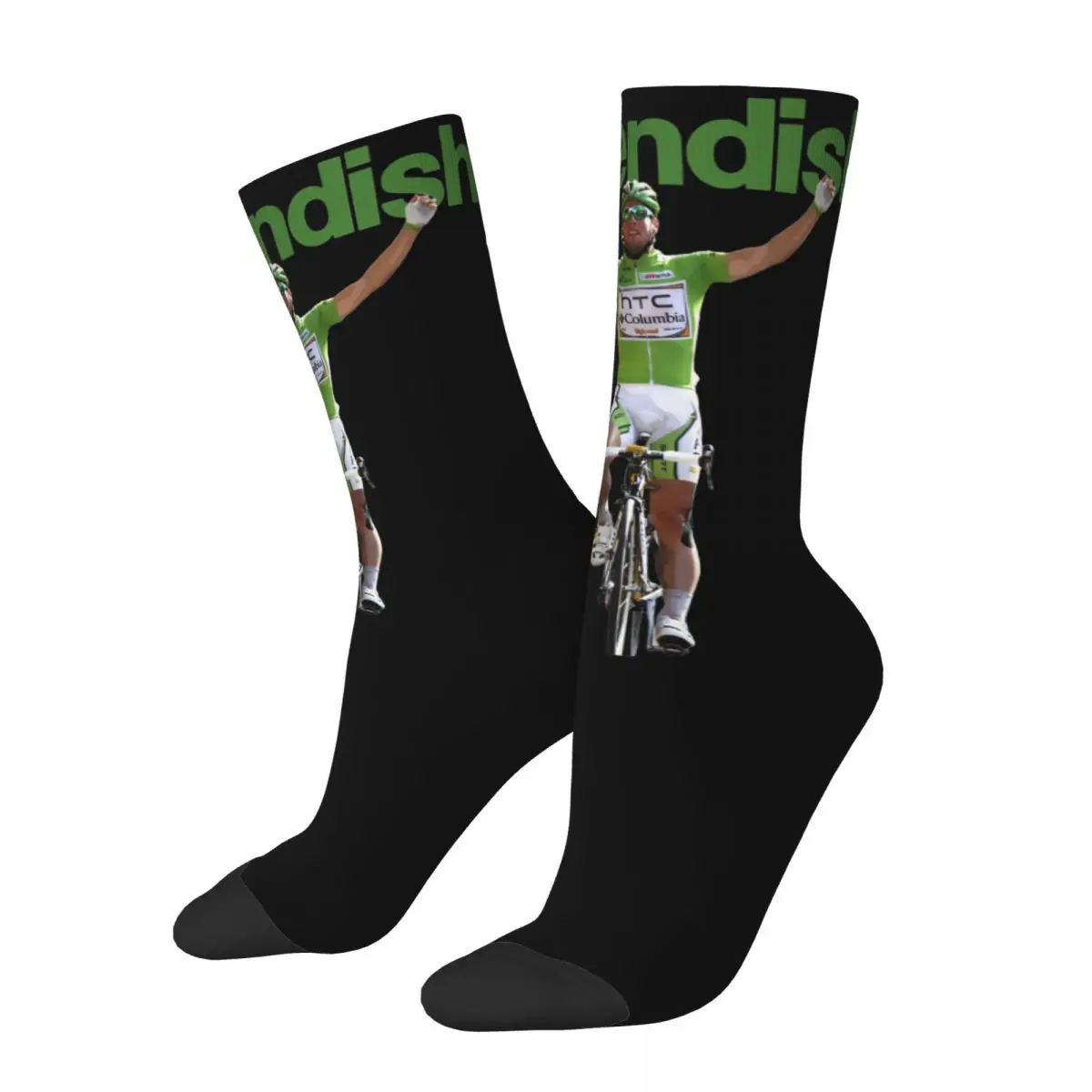 

Tour De Frances Mark Cavendish Design Theme All Season Socks Merchandise for Men Non-slip Sock