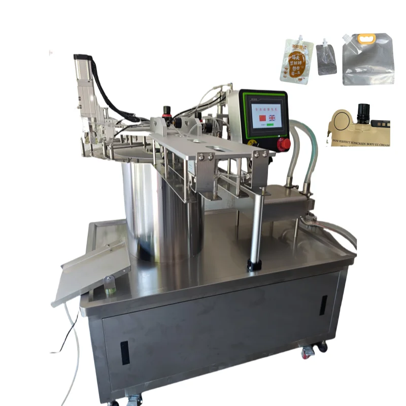 Automatic Liquid Doypack Spout Pouch Filling Machine For Honey Paste Tomato Paste Cream Milk Juice Filling And Capping Machine
