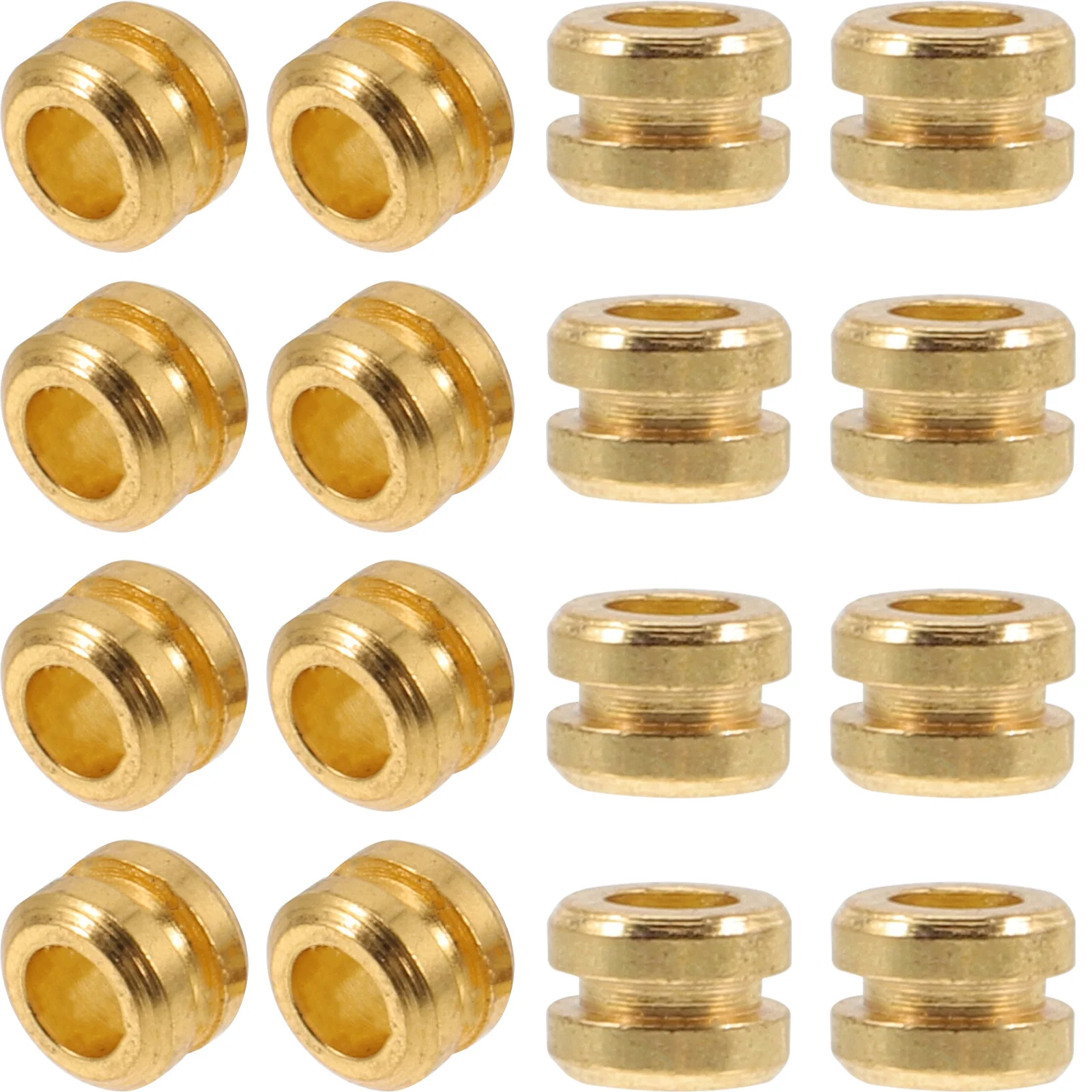 

20 Pcs Metal Tail Parts Folk Guitar Supply Replacement Beads Acoustic Accessories