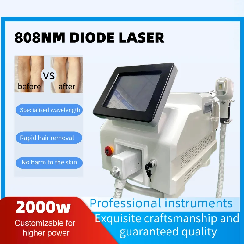 

Painless ice 808Nm permanent diode laser hair removal machine Lazer Diode 755 1064 808 diode laser 808Nm hair removal laser