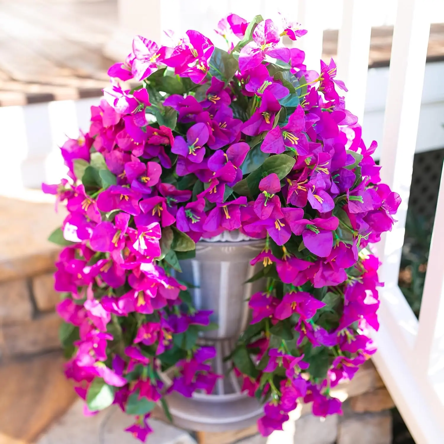 Flores Artificiais de Videira Bougainvillea para Casamento, Decoração de Casa, Quarto, Dia dos Namorados, Decoração Externa, Jardim, Arco de Parede, Presentes DIY
