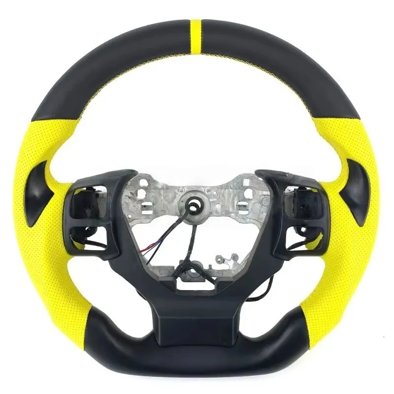 Hot Selling Real Carbon Fiber Steering Wheel for  NX ES GS Flat Bottom 3 Runner Car Steering Wheel Sport Style