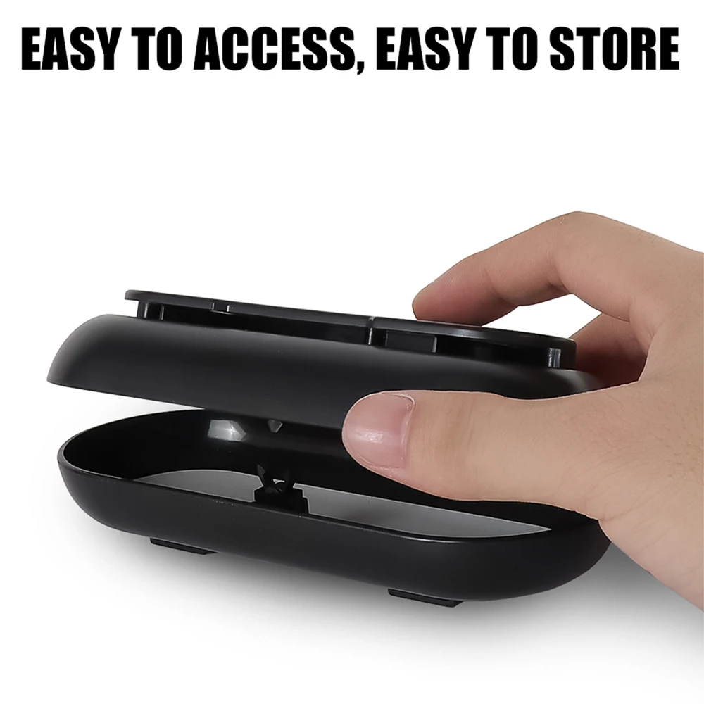 Car Sun Visor Glasses Case Sunglasses Organizer Box Easy Carry For Jeep Renegade Wrangler jk Compass Grand Cherokee Gladiator