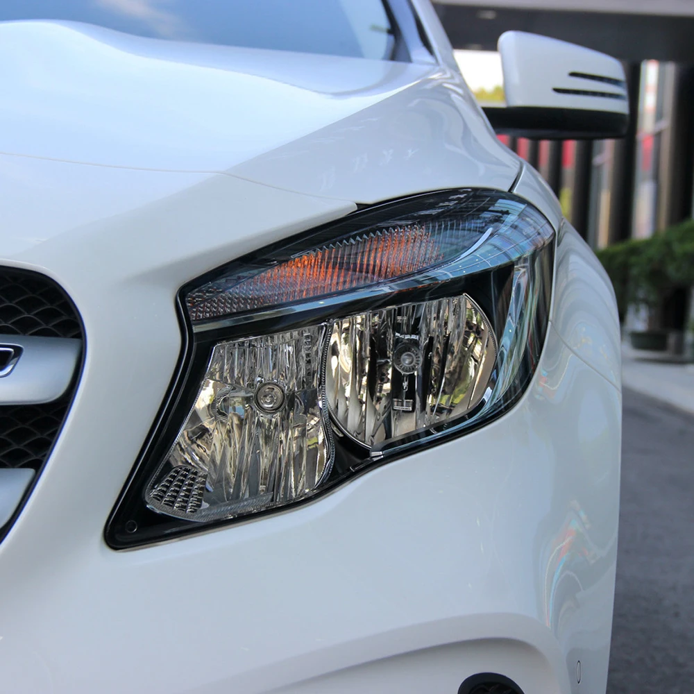 كشافات غطاء شفاف عاكس الضوء شبكي استبدال قذيفة العدسة الأصلية لبنز GLA W156 GLA200 220 260 2015 2016 2017