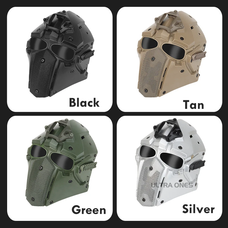 Outdoor Sports Tactical Full Face Mask with Eye Protection CS Game Hunting Accessories