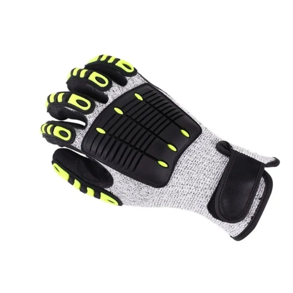 

Shock Absorbing Mechanical TPR Gloves Nitrile Dipped Palm Oil-proof Anti Cutting Gloves Impact Protection TPR Material