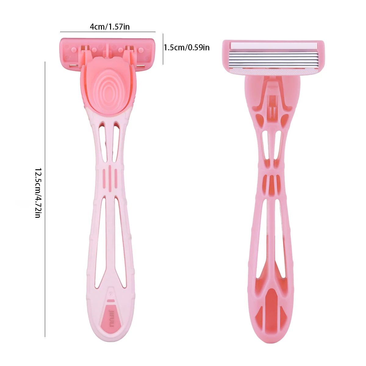 Replaceable Refills Women Razor For Body Hair Six Layers Stainless Steel Blade Femail Travel Razor Safe Blade High Quality