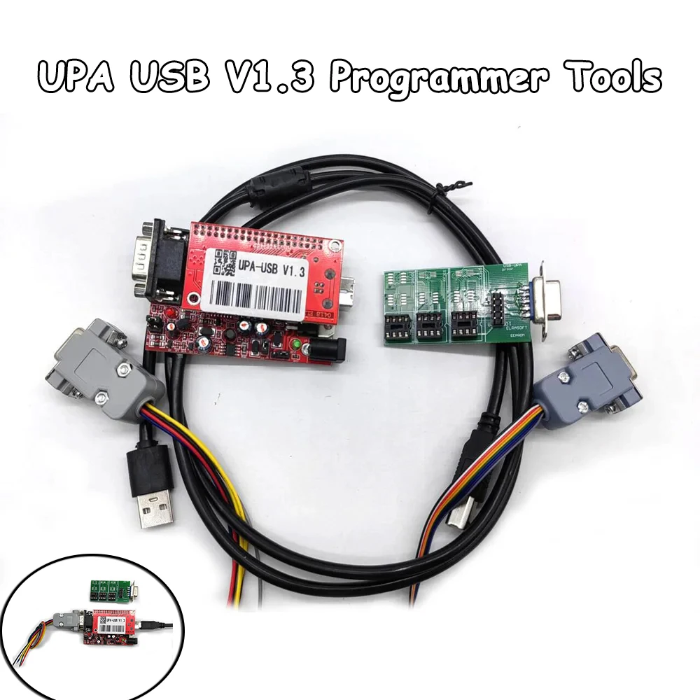 

UPA USB V1.3 Auto Programmer Tools Work Perfect Main Unit Chip Jumper and Connector Eeprom Cable ECU Chip Tunning