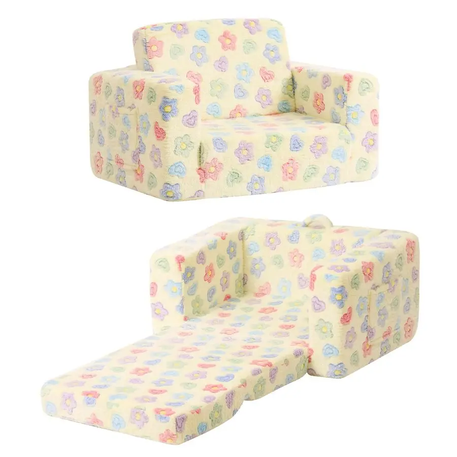 

Детский диван-трансформер 2-в-1: раскладное кресло-лежак для детей, раскладное кресло-кровать для малышей, складной игровой диван для детей