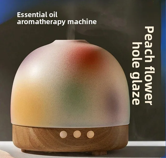 

Керамический диффузор эфирного масла из цельного дерева, аромадиффузор, автоматический распылитель ароматов, ночник для спальни, бесшумный увлажнитель