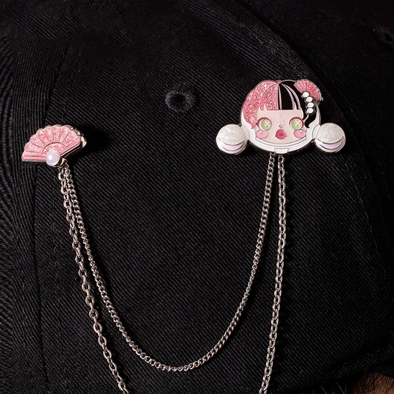 

SKULLPANDA Night City Series Metal Badge Blind Box Toys Guess Bag Mystery Box Mistery Caixa Action Figure Surpresa Cute