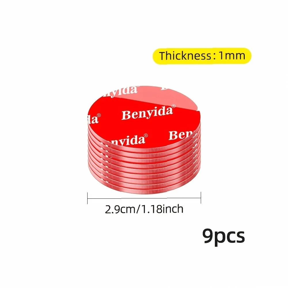 9 pcs Premium Strong Double-Sided Adhesive Tape, Nano Invisible Wall Sticker for Latex Paint Wallpaper, No Trace Damage-Free