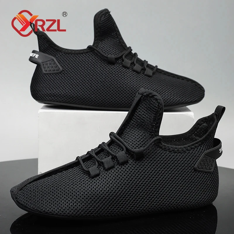 YRZL 2024 Men Sport Shoes Lightweight Running Sneakers High Quality Breathable Mesh Shoe Comfortable Footwear for Man Size 36-47