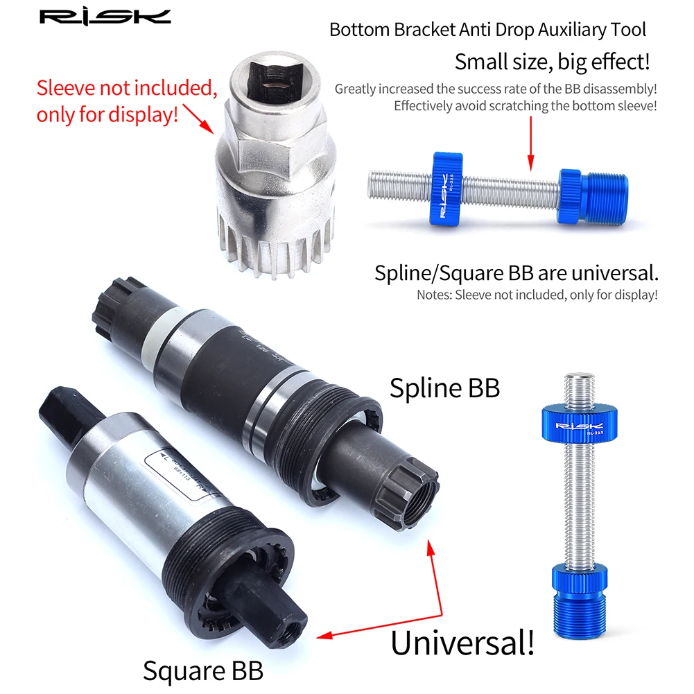 Велосипедный крепежный болт с квадратным дном Octalink, защита от падения, квадратное отверстие, шлицевая втулка среднего вала, фиксированный стержень, инструмент для ремонта велосипеда