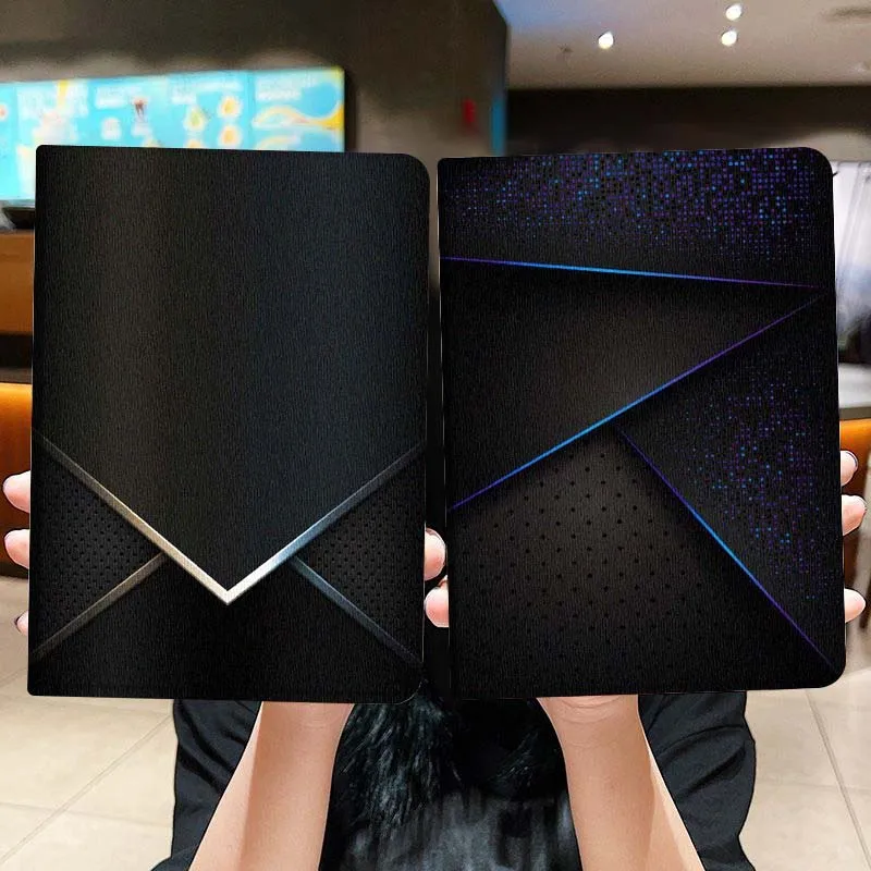 

Popular Black Texture Design For iPad Pro Air Mini 2 3 4 5 6 7 6th 7th 10th 11th 10.2 9.7 10.5 11 Foldable Tablet Case Gift