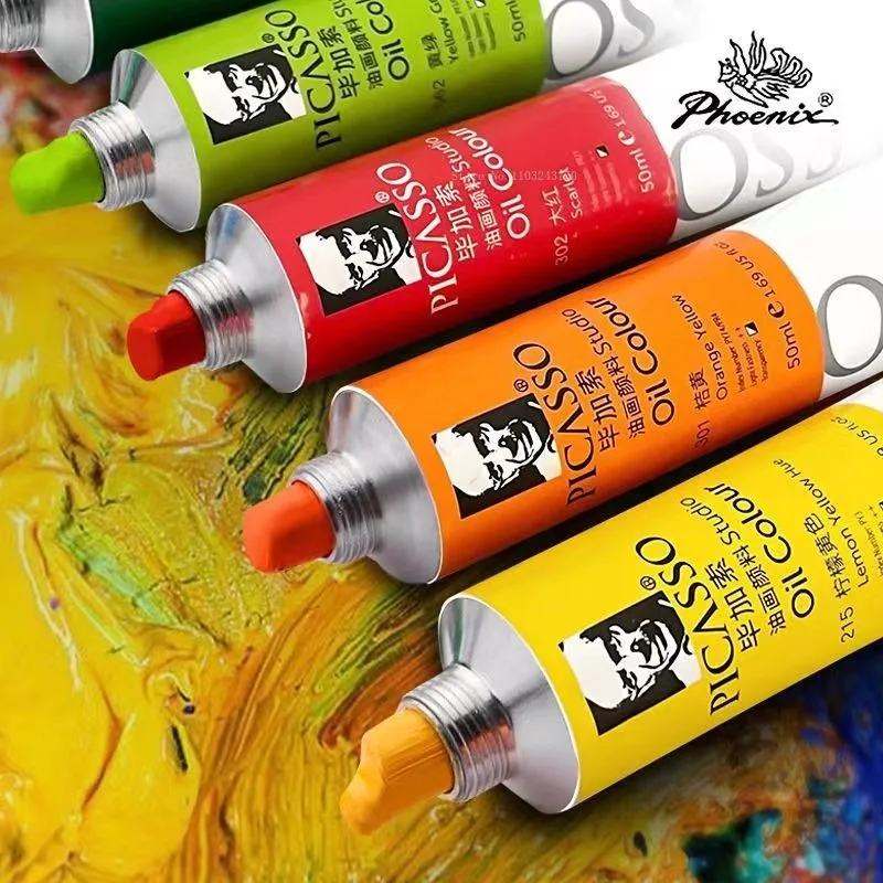 50ml/170ml Single Tube  Picasso Oil Paint High Purity Powder Art Supplies Artists Painting Creation Sketching Special Watercolor