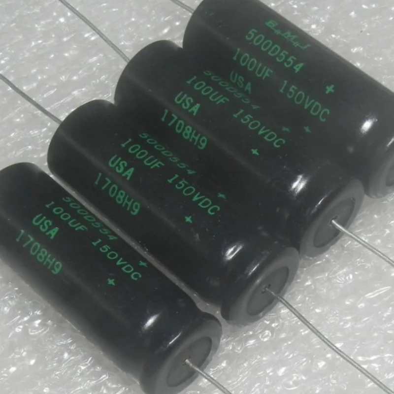 

1PCS BMI Sprague 150v 100uf 16X45MM 500d554 Axial Fever Cathode Electrolytic Capacitor