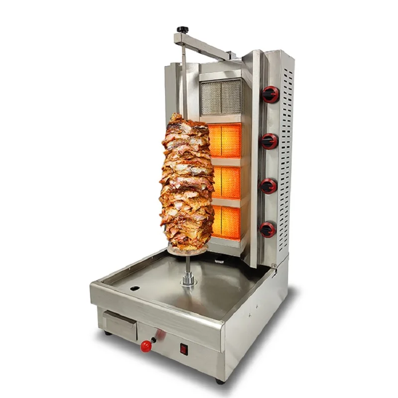OEM Customize 2023 New Design Stainless Steel High Quality Commercial BBQ Grill 4 Burners Tabletop Turkey Kebab Equipment