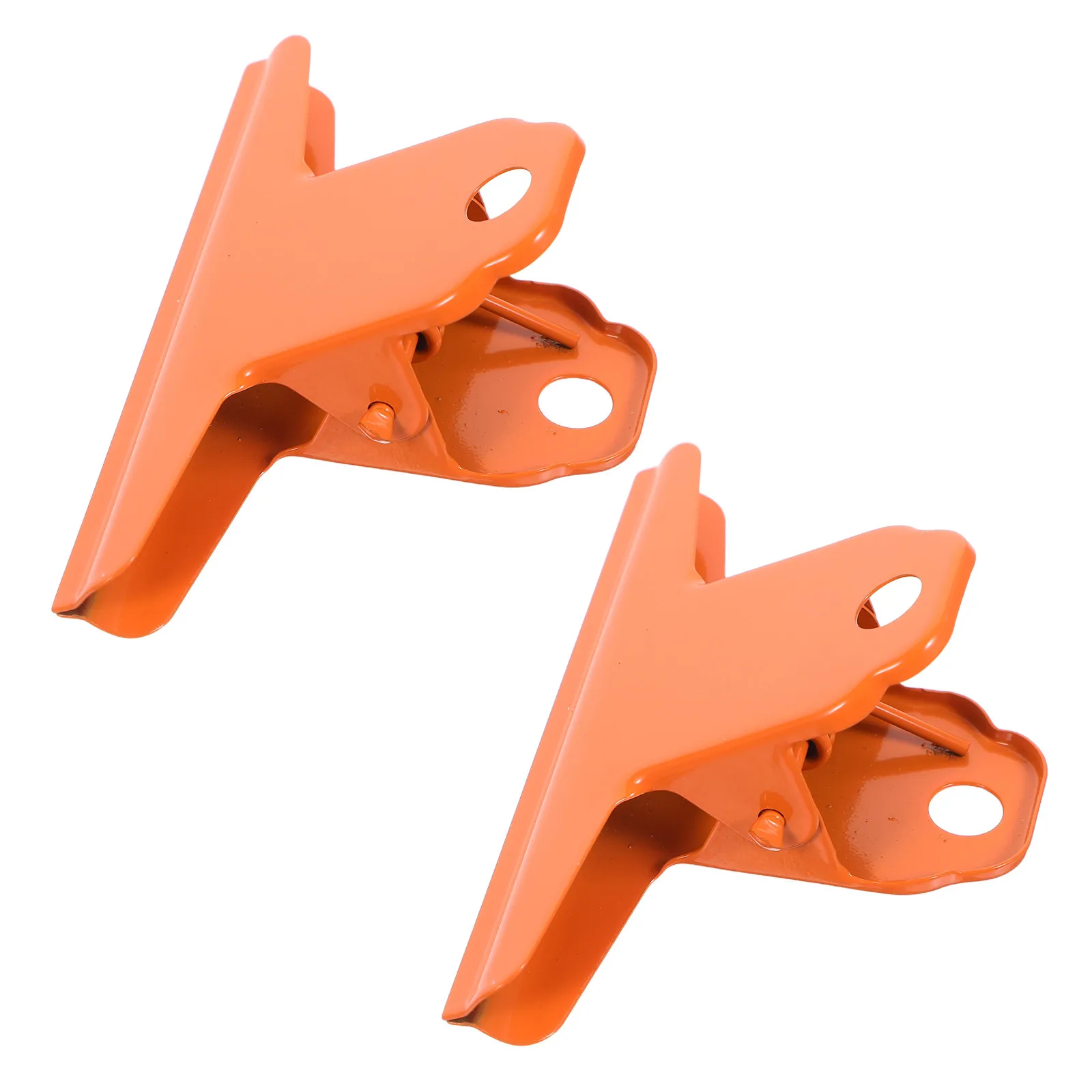2Pcs Large Metal Bulldog Clips Orange Strong Hold Heavy Duty Paper Clamp Document Organizer Document Clips Stationery Clip