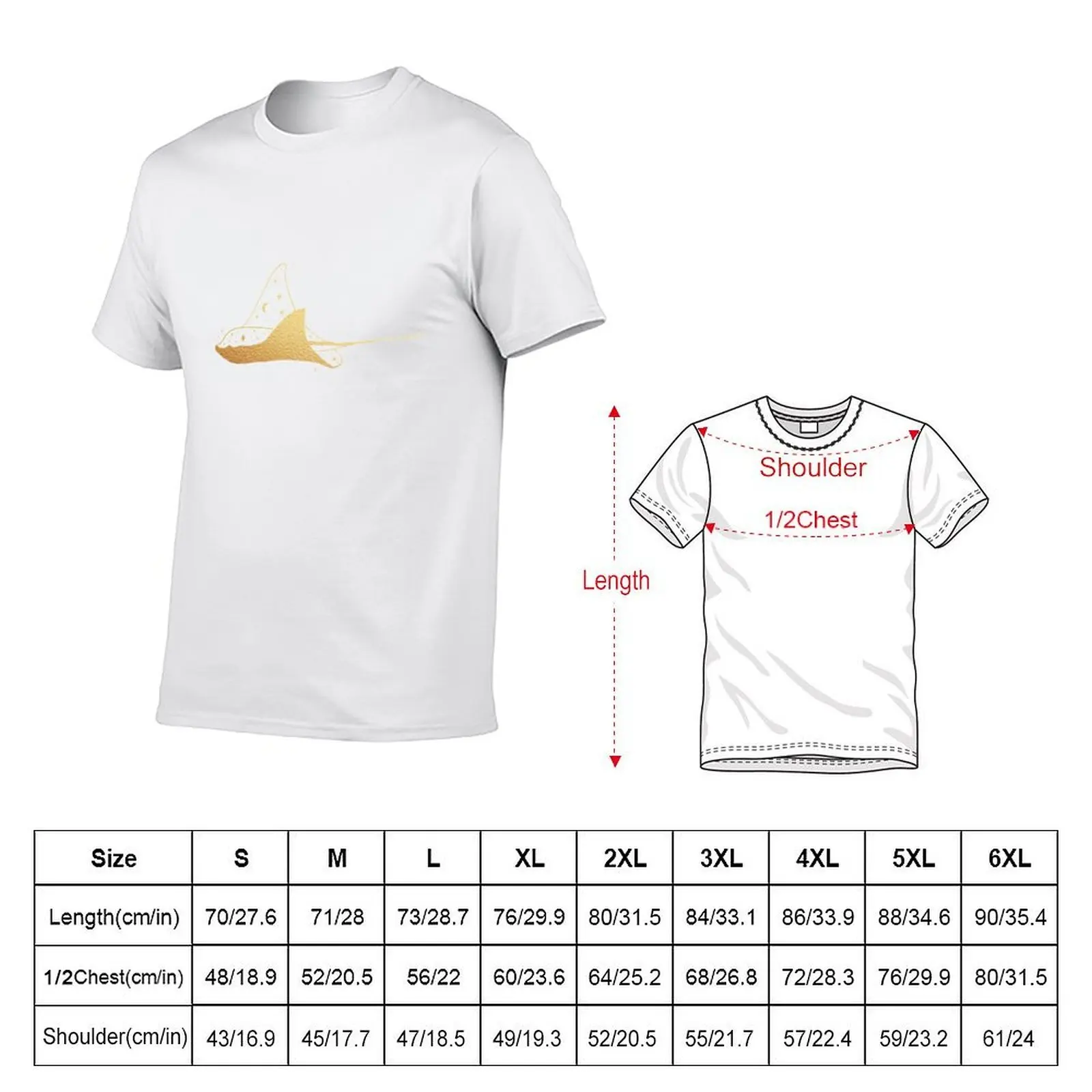 Golden Manta Ray Stars Constellation T-Shirt shirts graphic tees summer top mens shirts graphic tee
