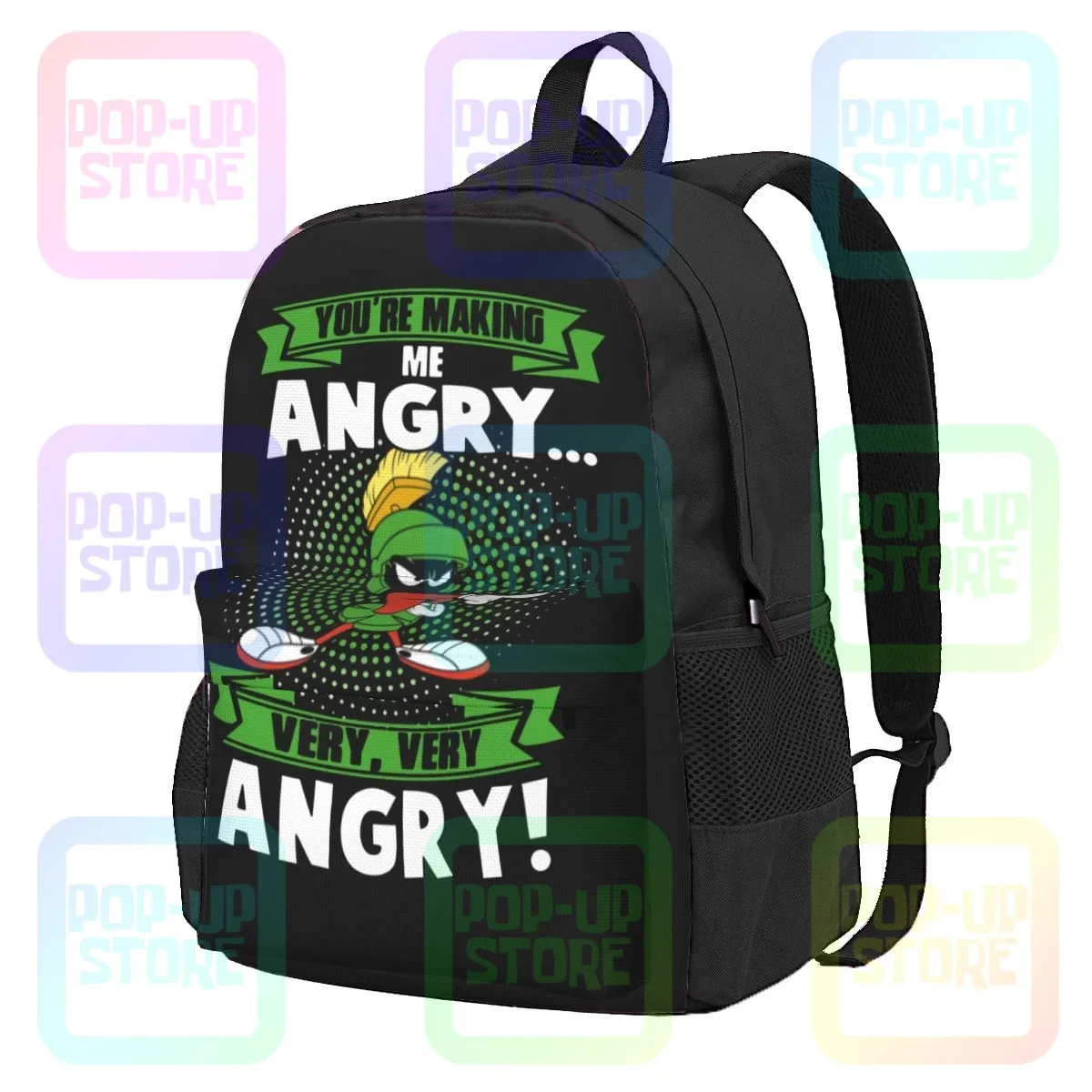 Marvin The Martian You'Re Making Me Angry Very Very Angry Large Capacity Backpack Travel Riding Backpack