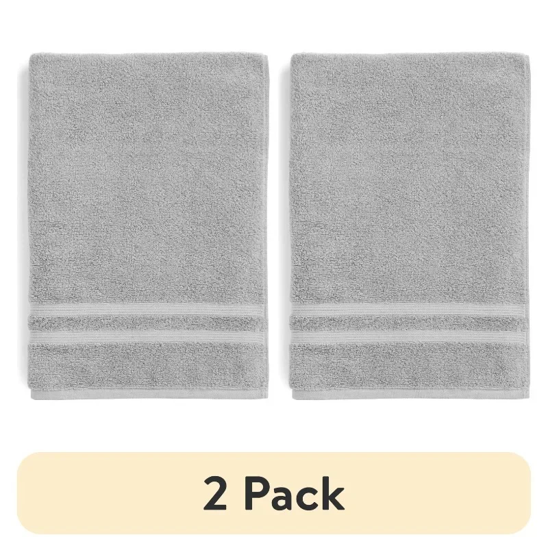

Tool (2 pack) Performance Solid Bath Sheet, 30" x 62", Soft Silver
