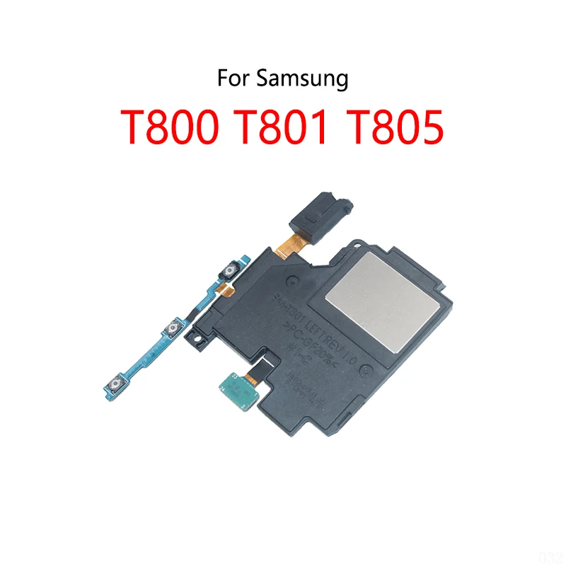 Headphone Audio Jack Ringer Buzzer Loud Speaker Power Switch Button Volume Button On / Off Flex Cable For Samsung T800 T801 T805