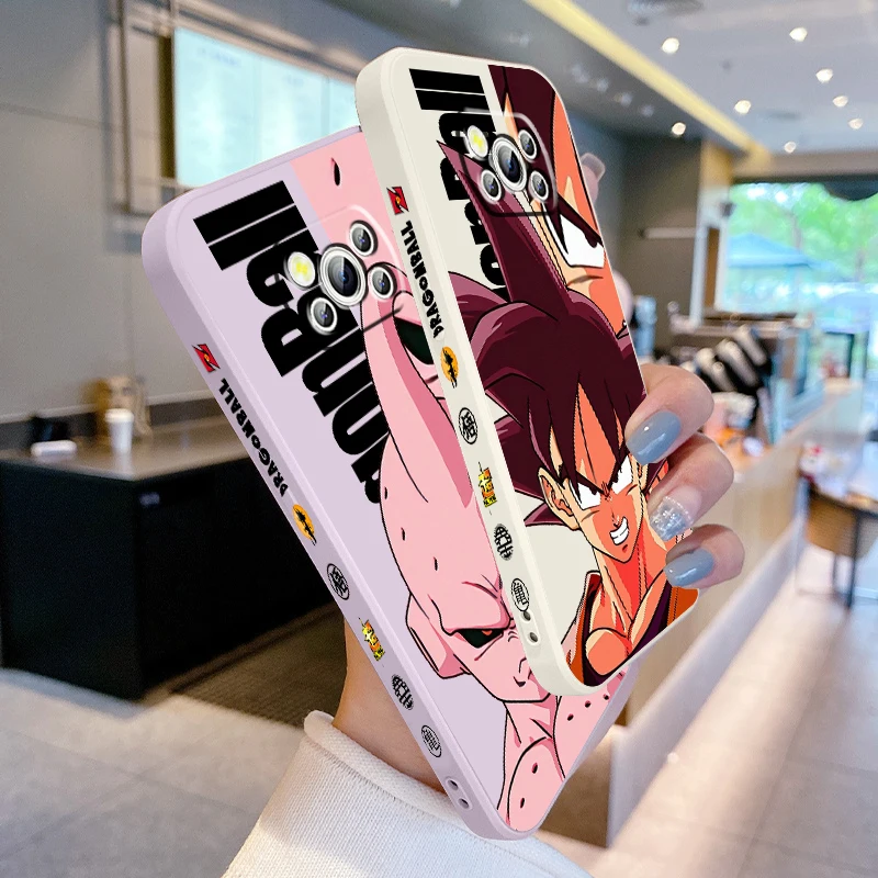 

Japan D-D-Dragon Ball Anime Liquid Left Rope For Xiaomi Mi Poco X6 X5 X4 X3 M6 M5 M5S M4 M3 F5 F4 F3 Pro 5G Cover Phone Case