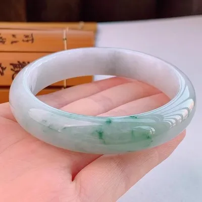 Natural Myanmar Jade 54mm-62mm bracelet exquisite princess bracelet to send girlfriend to send mother Hetian jade