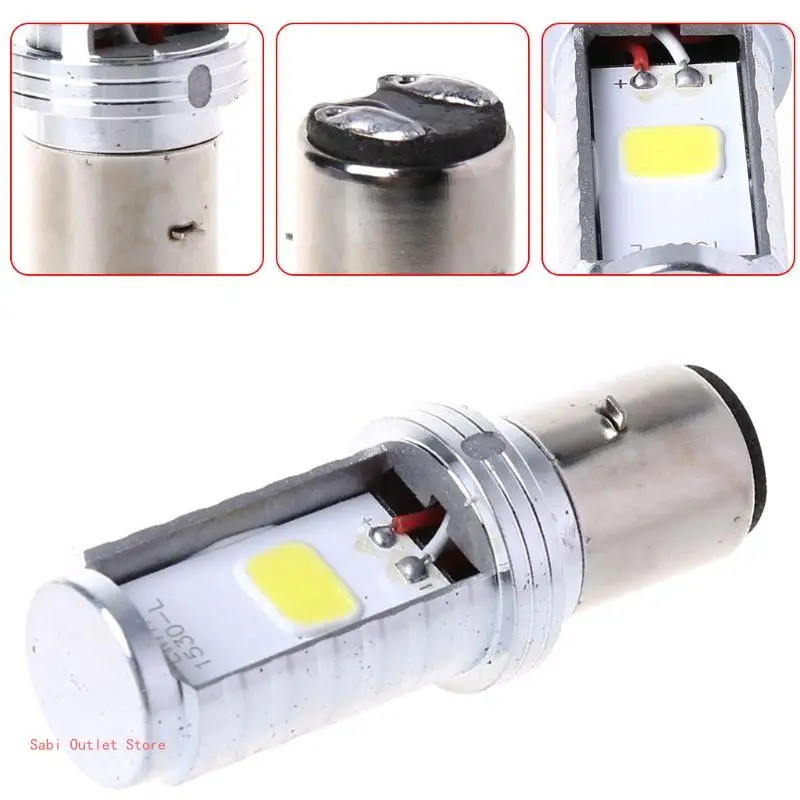 Universal Motorcycle Headlight Bulb 12W H6 LED Bulb for Motorbike Lamp Easy to Install