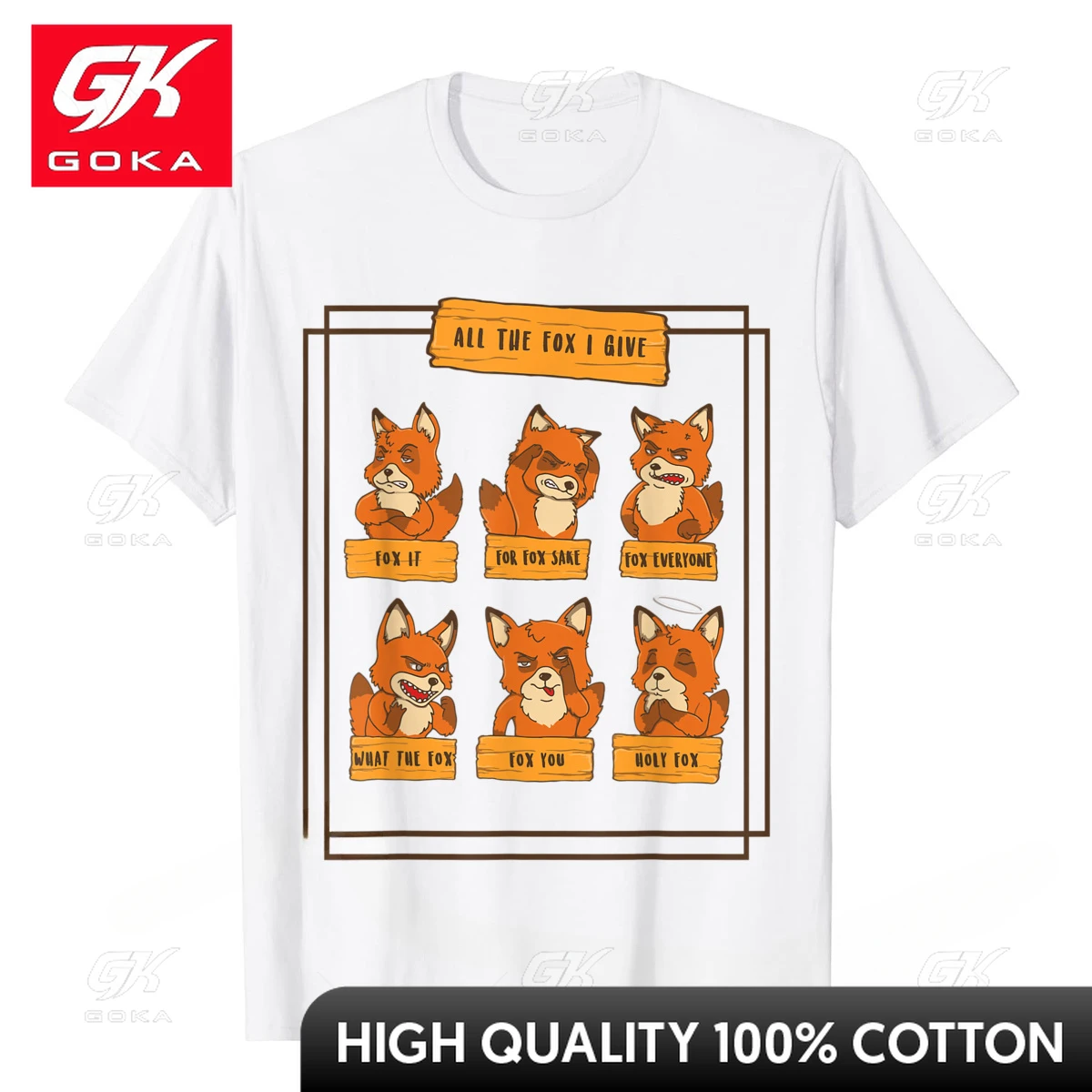 All The Fox I Give Funny No Fox Given Quotes Gift T-Shirt Camisas Men Custom T Shirt for Men Cotton T Shirt Party Hip Hop