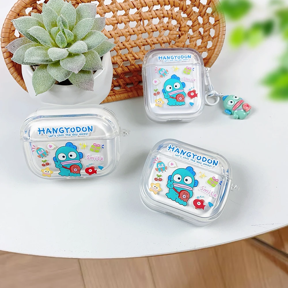 

Hangyodon Octopus bag Earphone Case for AirPods 1 2 3 Pro Pro2 4 Pro3 Sanrio Wireless Bluetooth earphones Cover Capa