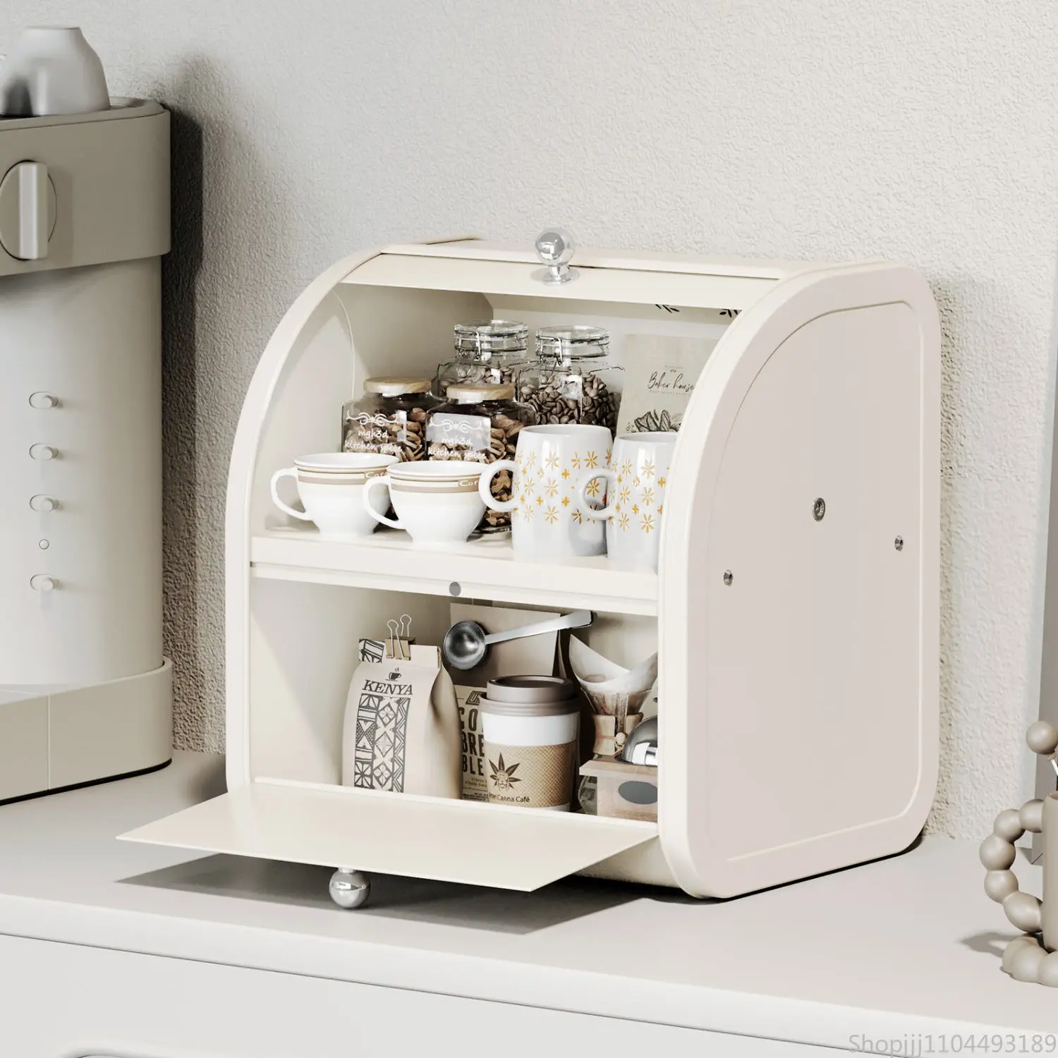 Entryway Drawer Caddy - 2-Tier Key & Mask Organizer